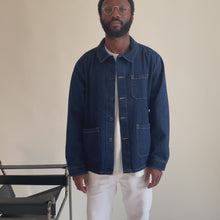 Load and play video in Gallery viewer, denim work jacket
