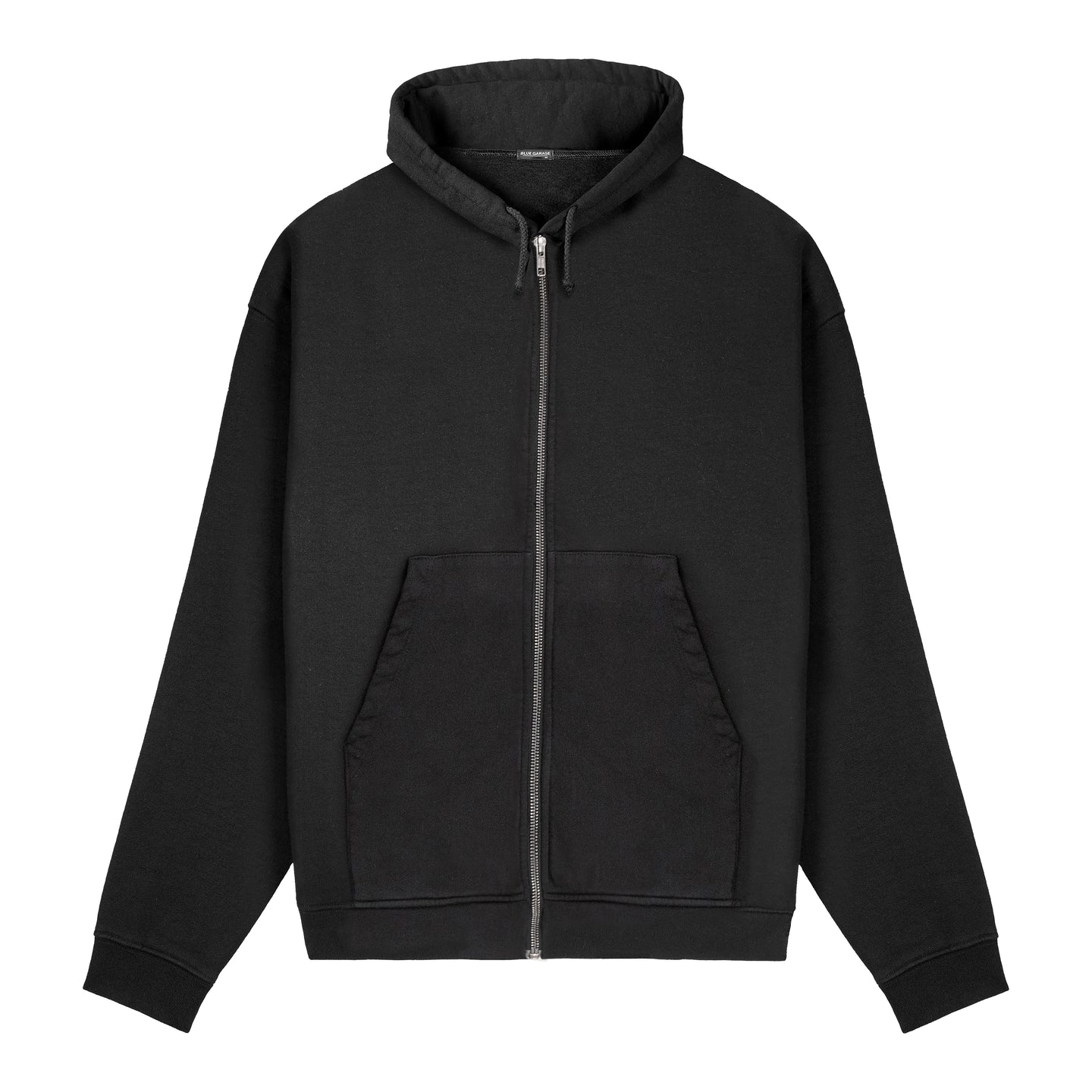 black zipped hoodie